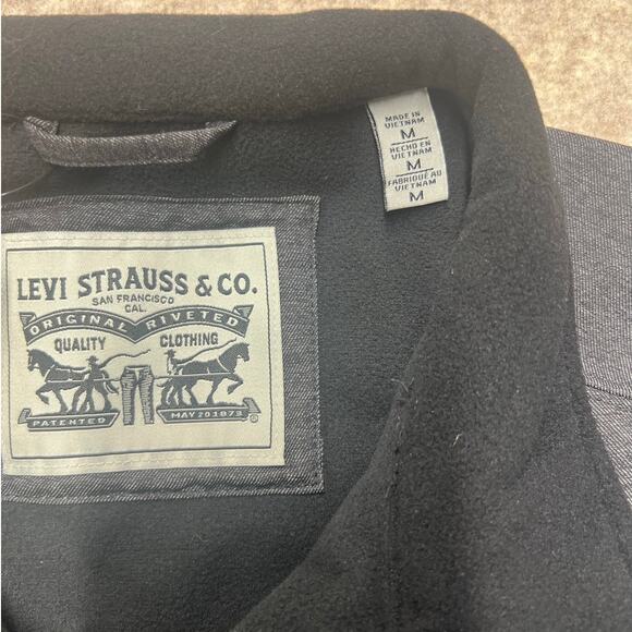 Levi’s Men’s Soft Shell Stand Collar Jacket Graphite Gray Size Medium NWT - Picture 4 of 8